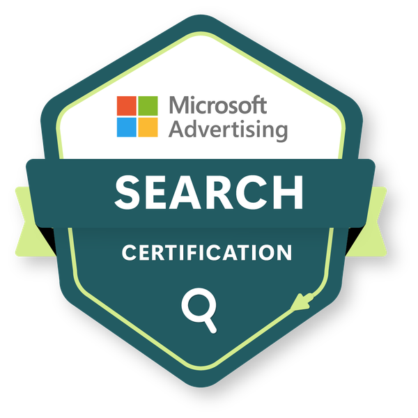 Microsoft Advertising Search Certification badge